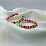 Flower Shape Beads Hoops