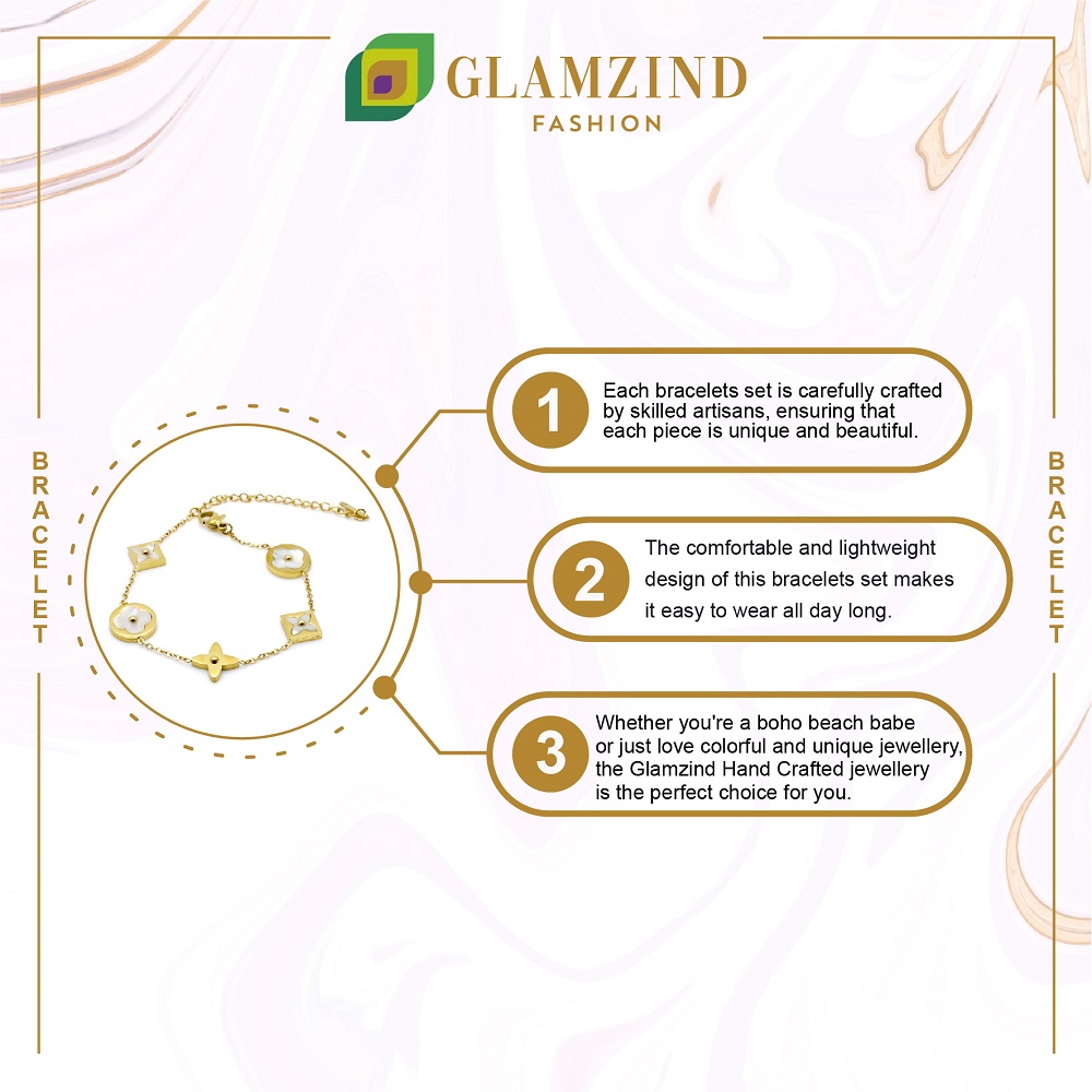 B-10-04-1.jpg Clover Golden Bracelet