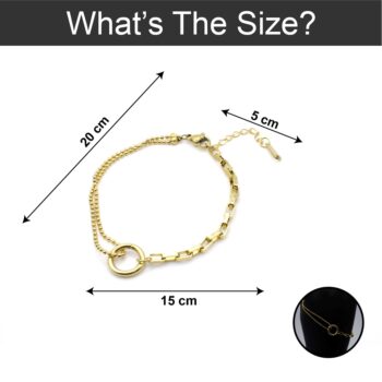 Golden Rocking Chain Bracelet