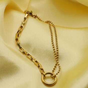 Golden Rocking Chain Bracelet