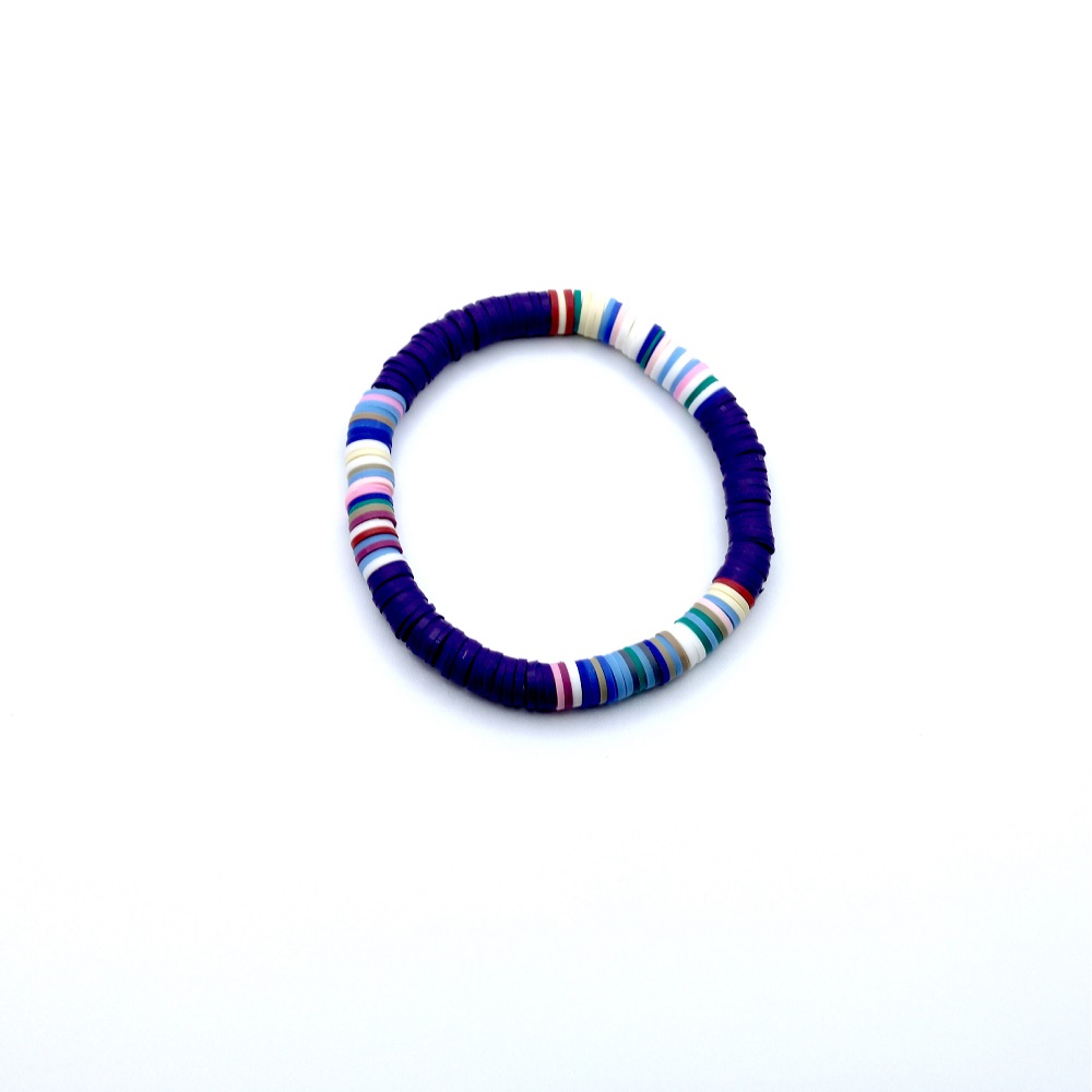 B-110-01-1-scaled-1-1.jpg Purple Bracelet with Multicolor Separator