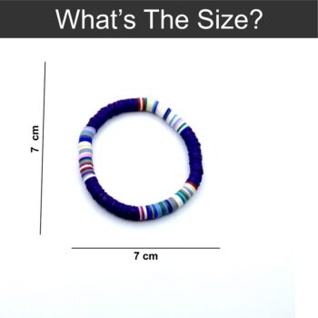 Purple Bracelet with Multicolor Separator