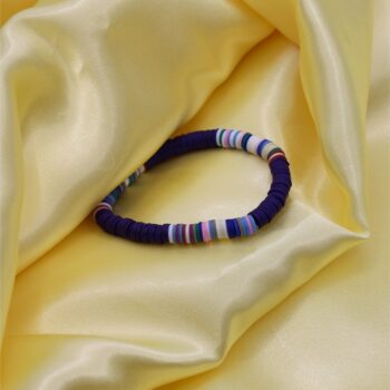Purple Bracelet with Multicolor Separator