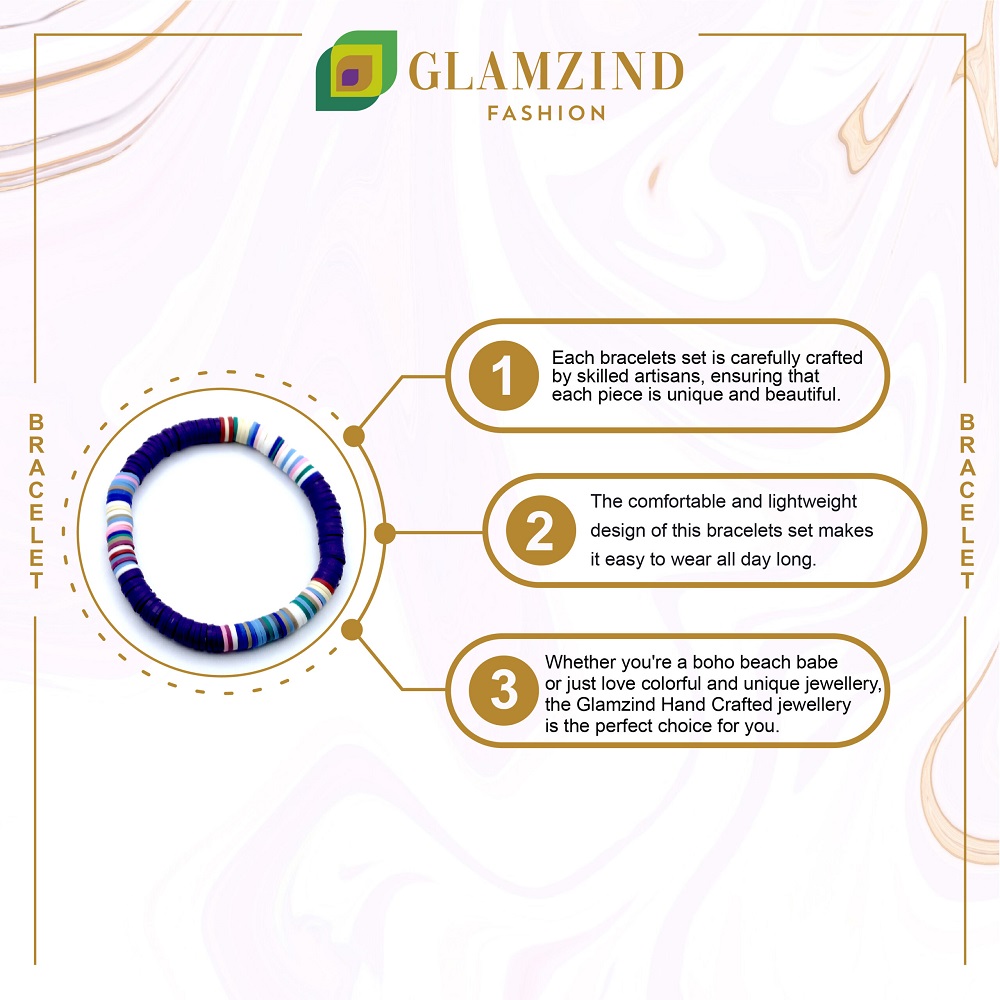 B-110-04-scaled-1-1.jpg Purple Bracelet with Multicolor Separator