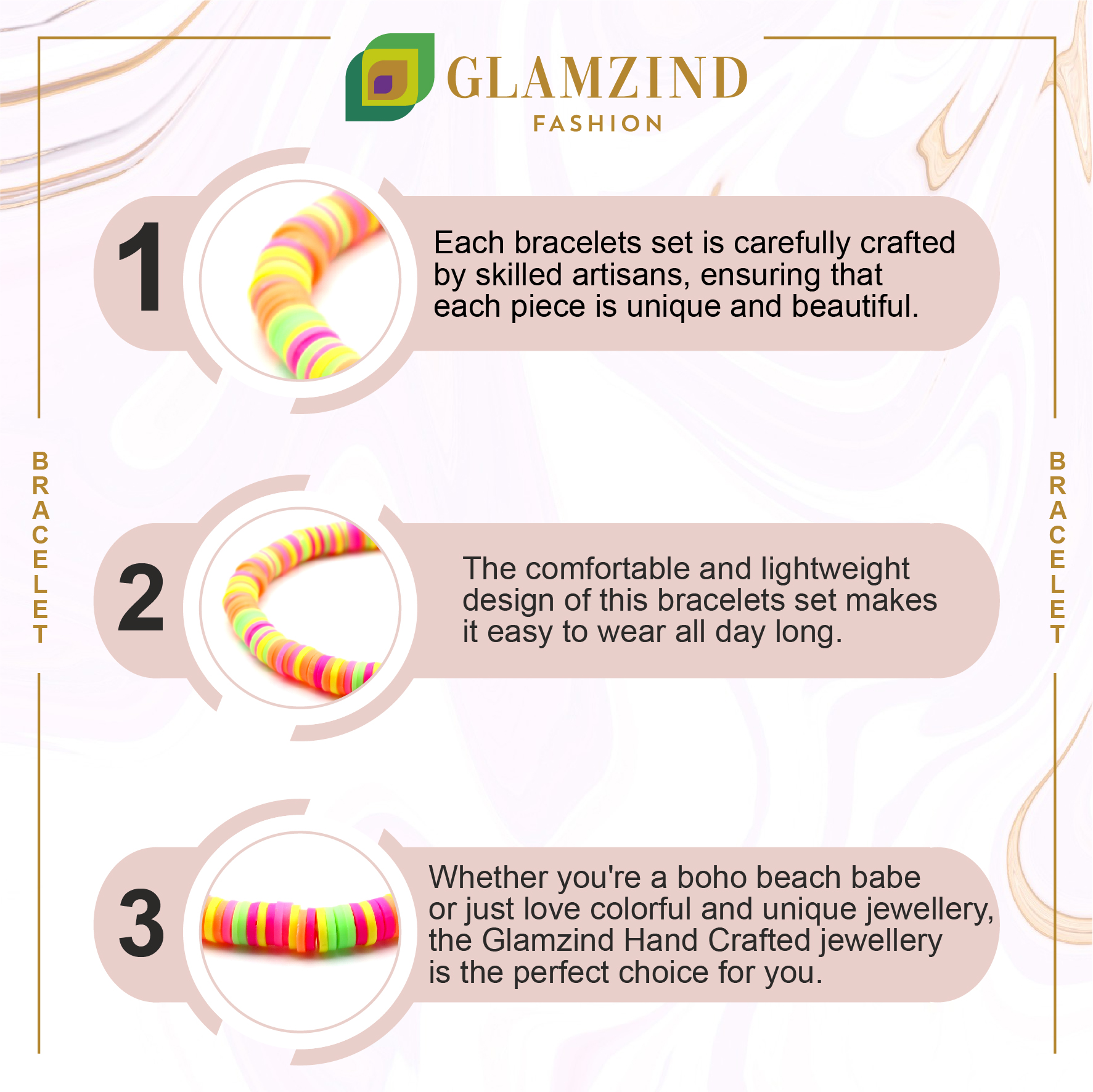 B-116-04-1.jpg Fluorescent Multicolor Bohemian Bracelet