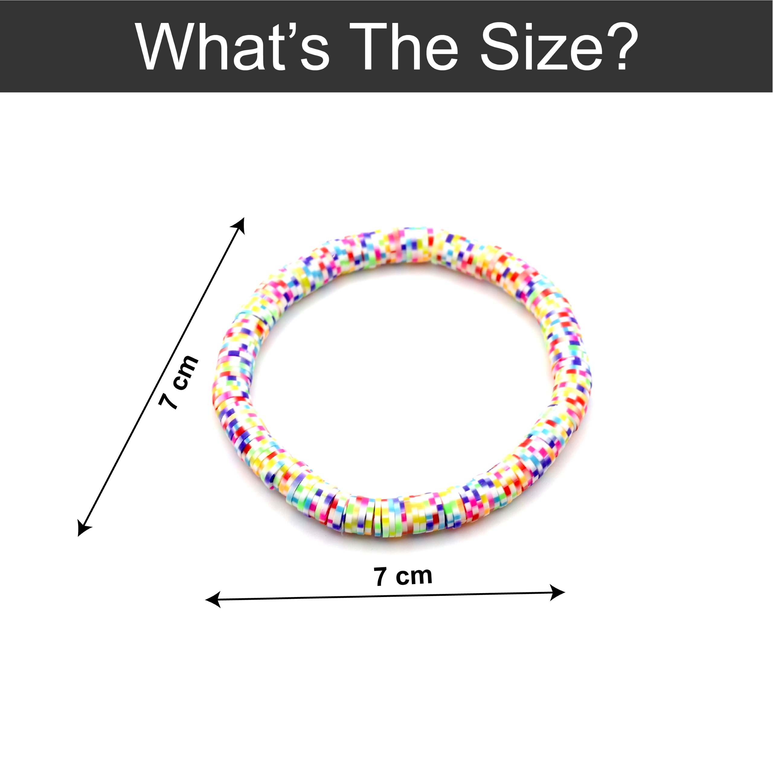 B-119-02a-1.jpg Bohemian Rainbow Heishi Beads Bracelet