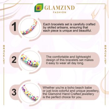 Bohemian Rainbow Heishi Beads Bracelet