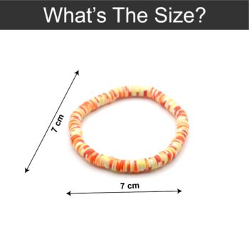 Multi Tone Orange Bohemian Bracelet