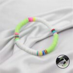 Boho Beach wear White Pastel Green Bracelet