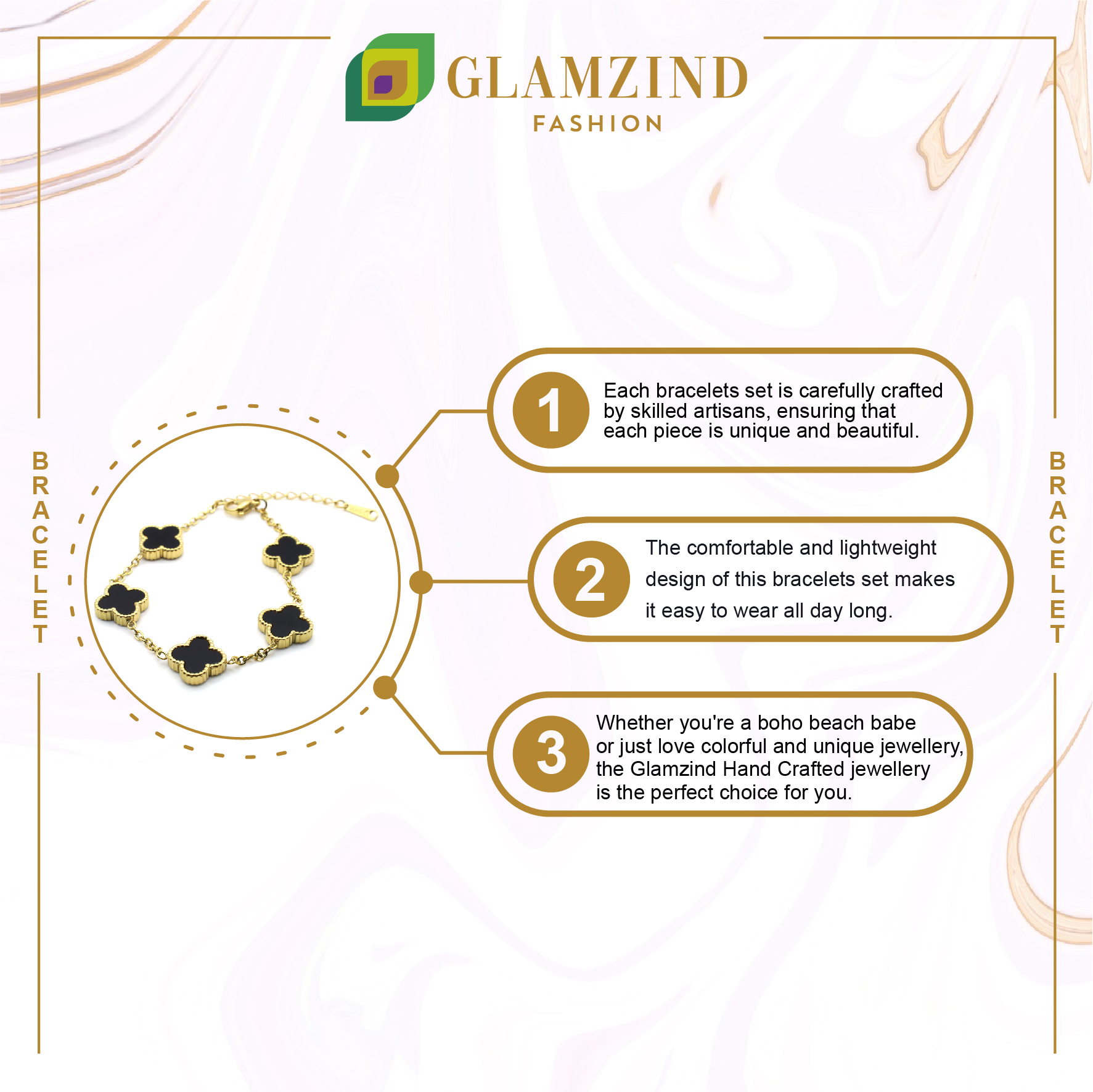 B-15-04-1.jpg Black Golden Bracelet