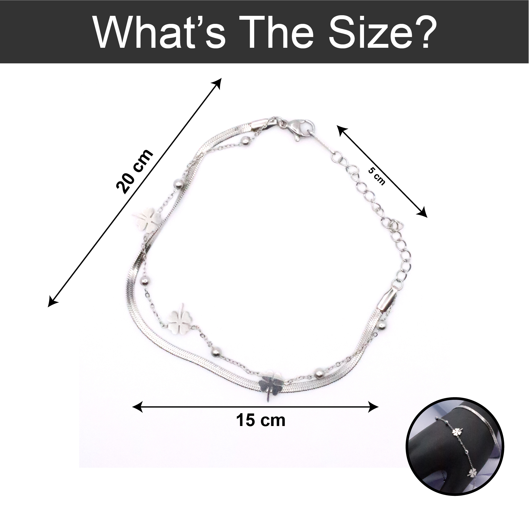 B-28-02-1.jpg Flower Layered Silver Bracelet