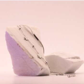 Flower Layered Silver Bracelet