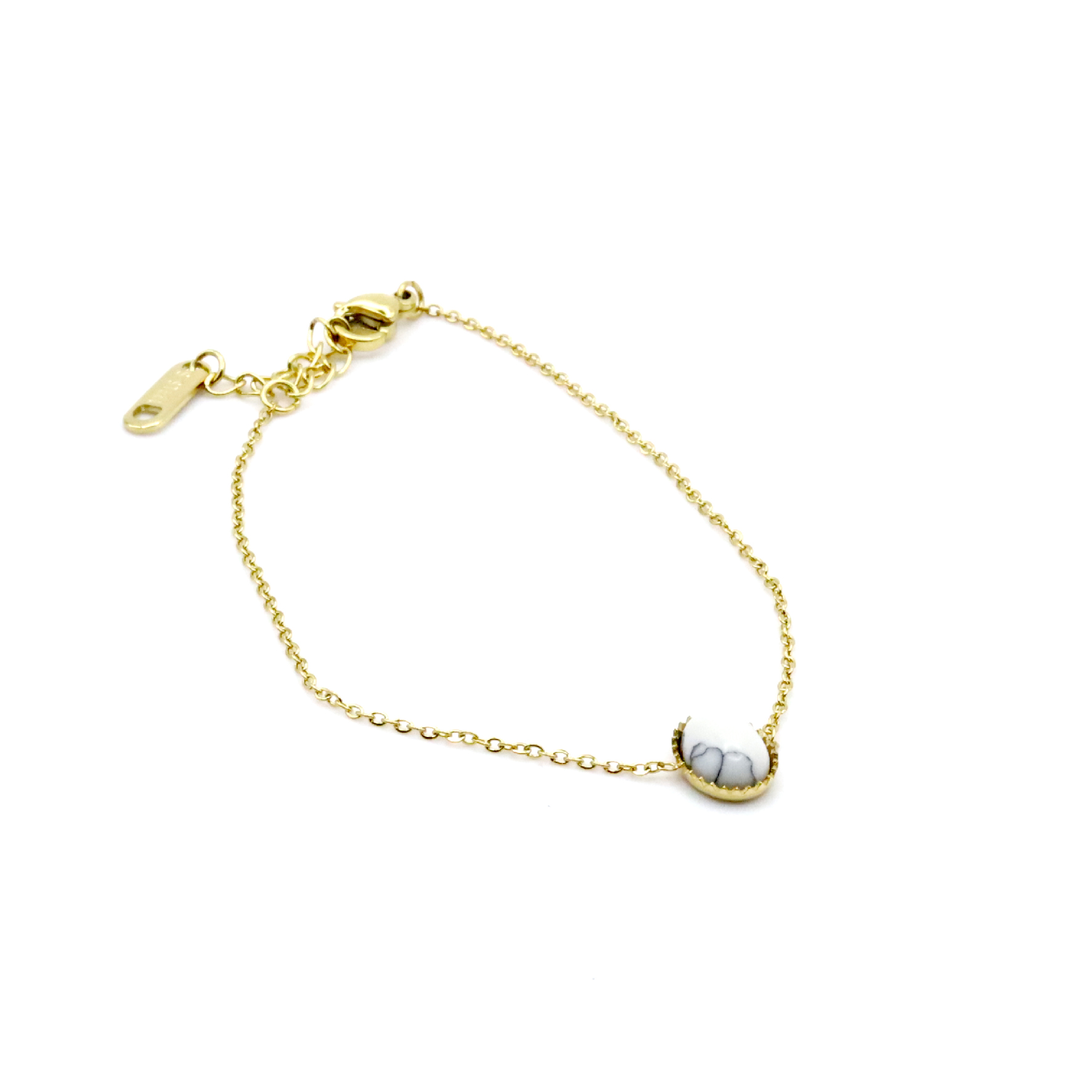 B-3-01-1.jpg Delicate White Stone Bracelet