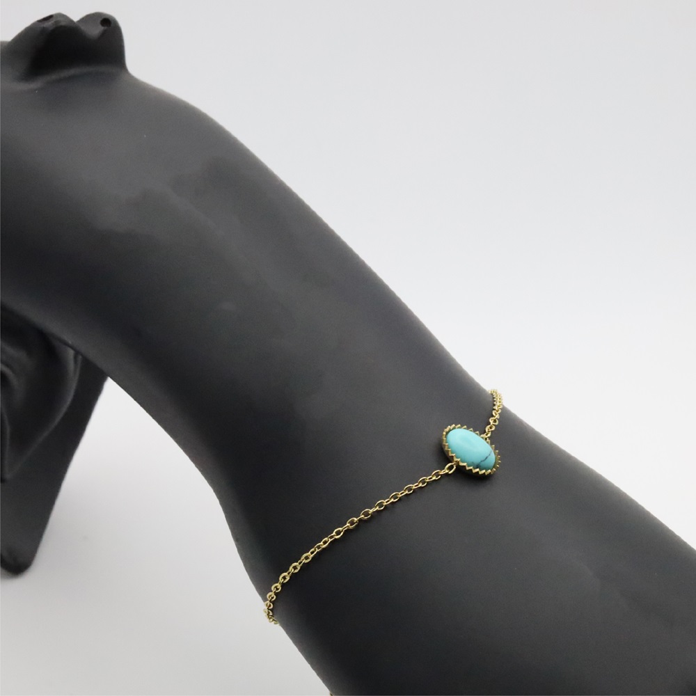 B-4-03-1.jpg Natural Stone Lava Rock Minimalistic Bracelet