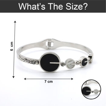 Rotating Shell Silver Bracelet Bangle