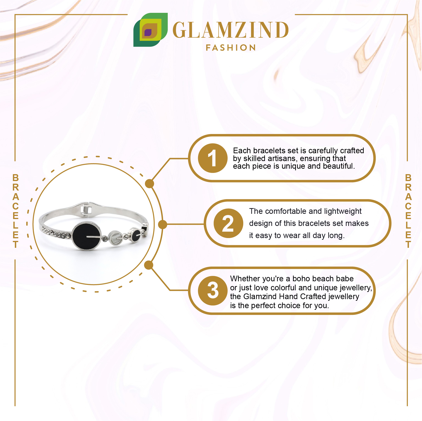 B-41-04-1.jpg Rotating Shell Silver Bracelet Bangle