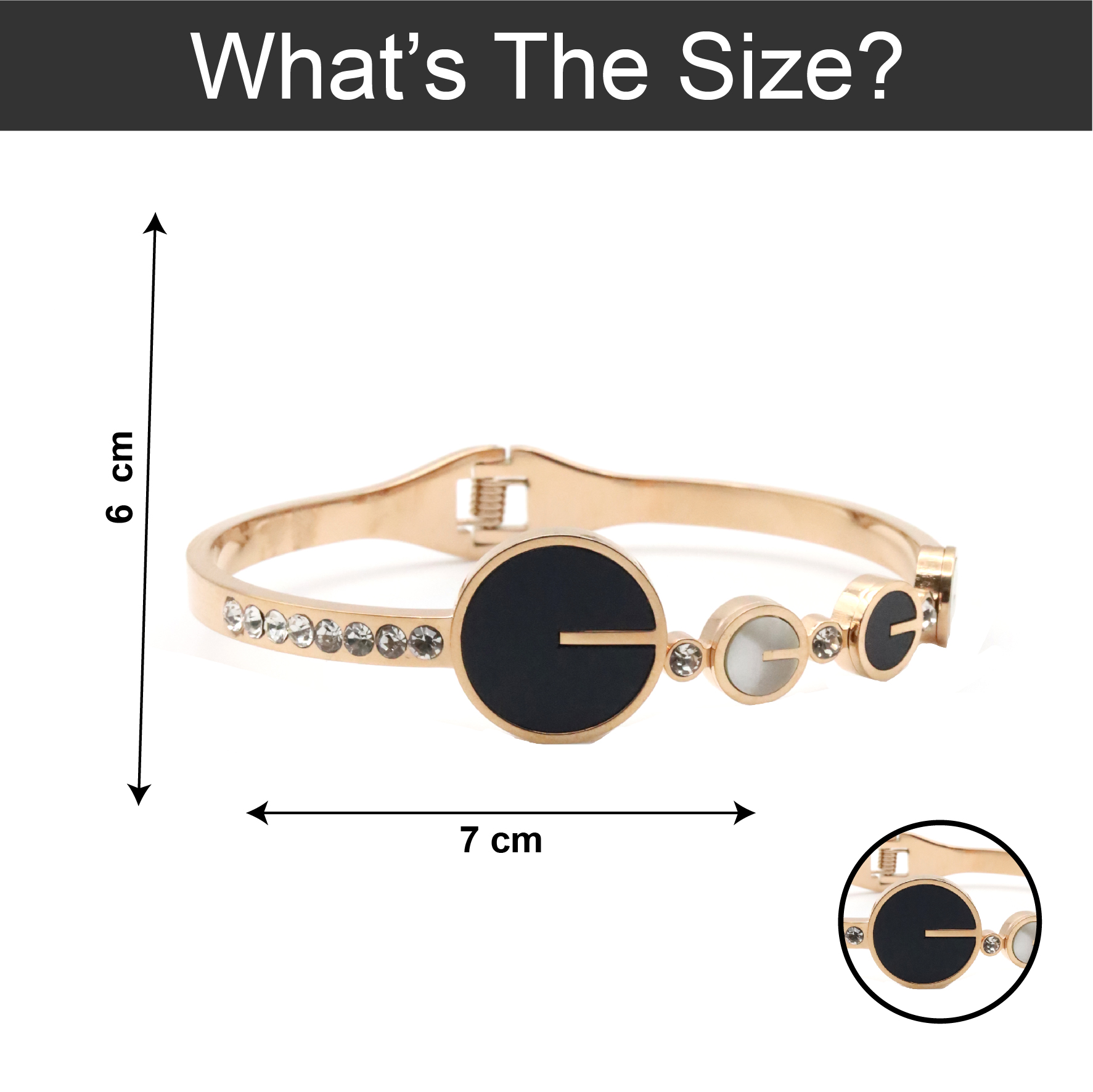 B-42-02-1.jpg Opening Rotating Shell Rose Gold Bracelet