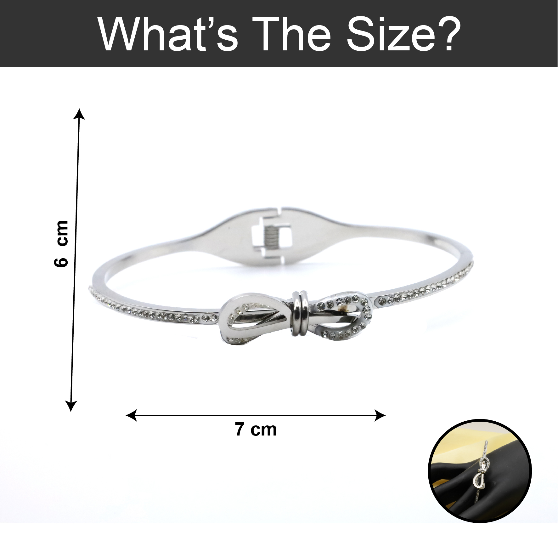 B-49-02-1.jpg Bow Knot Silver Stainless Steel Bracelet