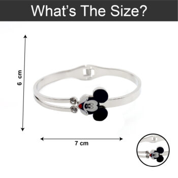 Mickey Silver Bracelet Cuff