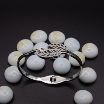 Leaf Silver Rusty Shine Bracelet