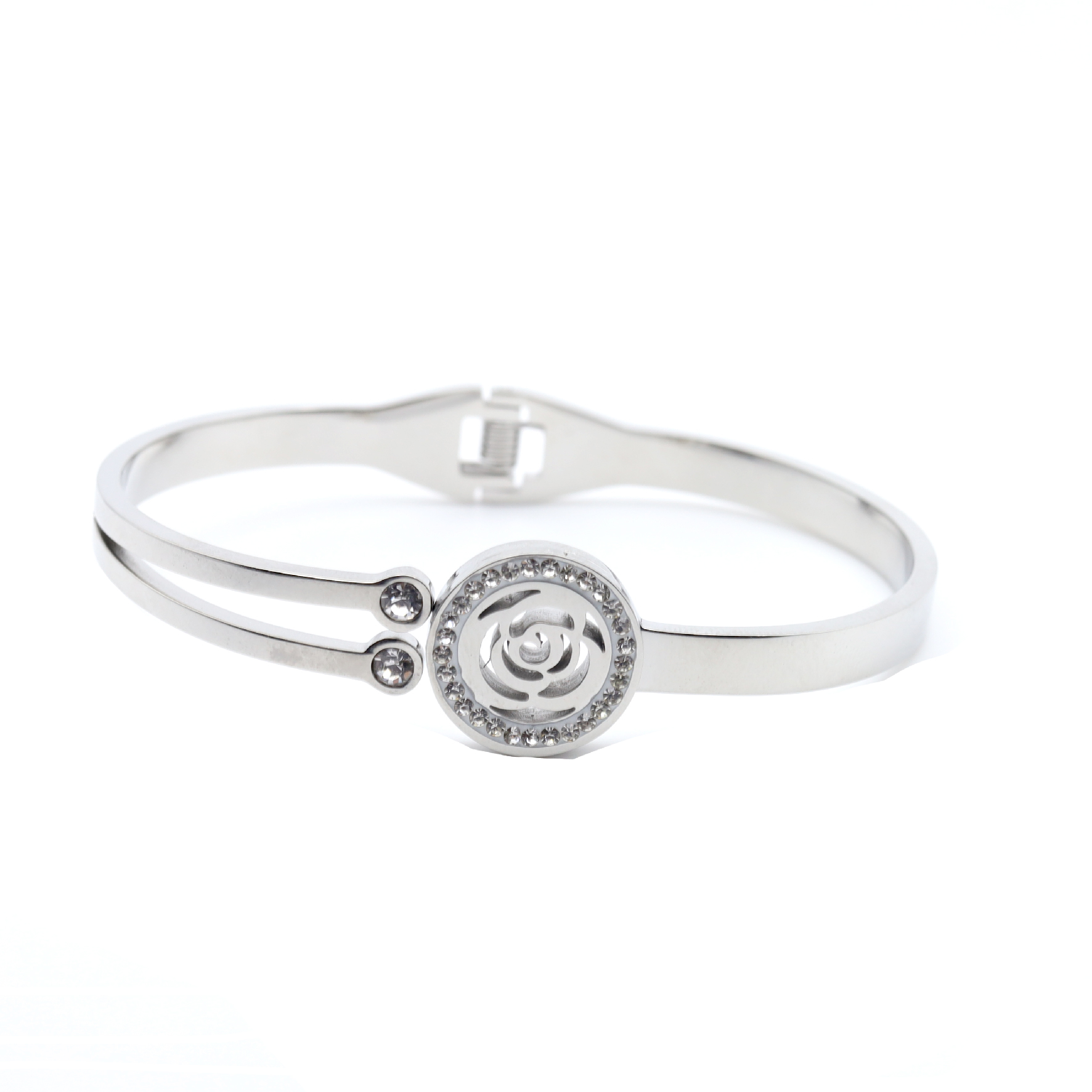 B-58-01-1.jpg Silver Rose Bracelet