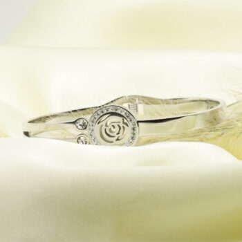 Silver Rose Bracelet