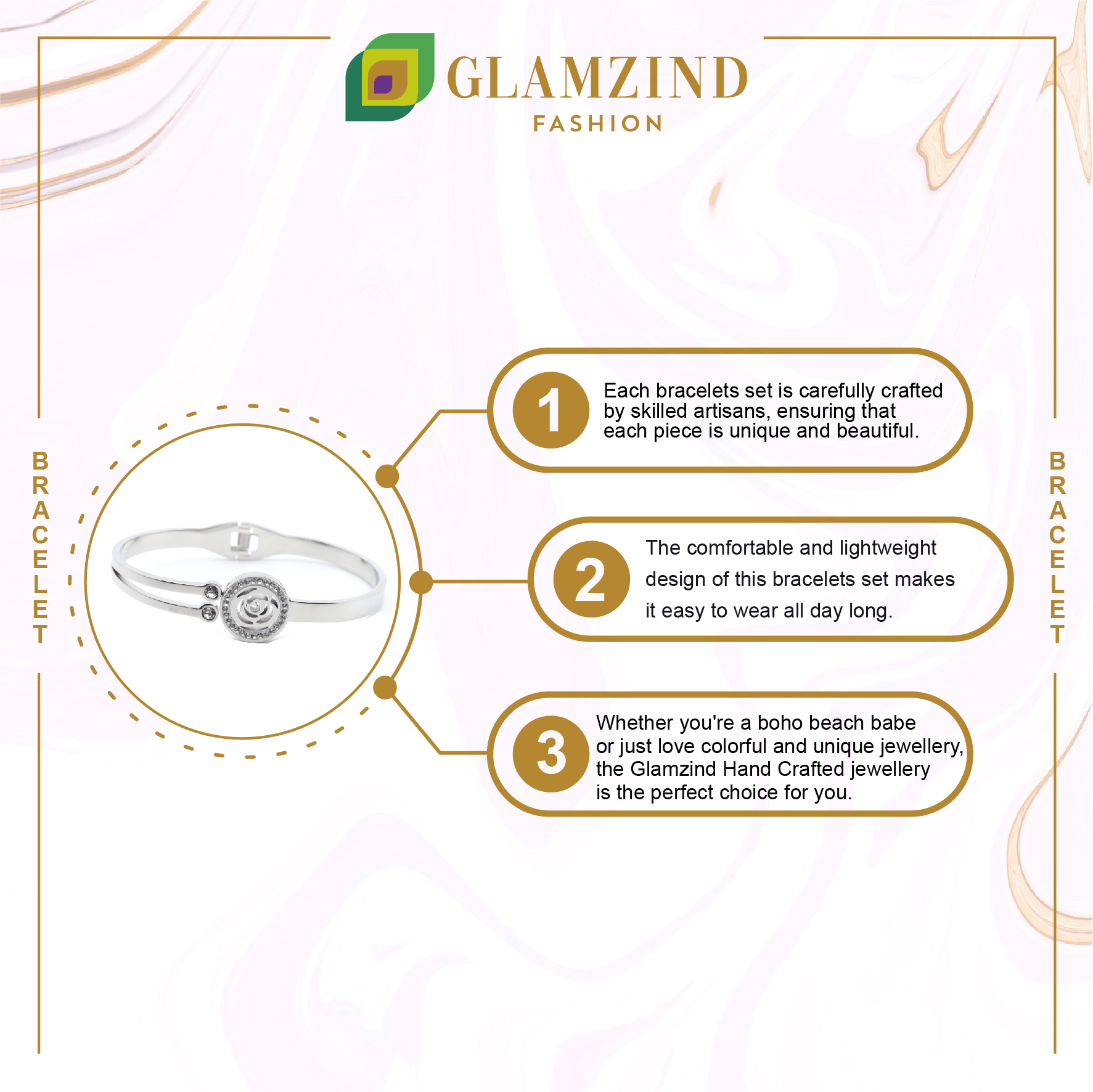 B-58-04-1.jpg Silver Rose Bracelet