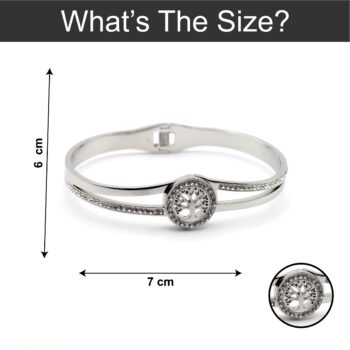 Tree Feature Silver Bracelet