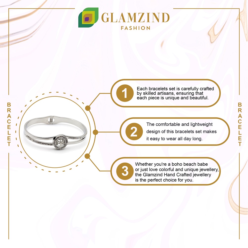 B-61-04a-1.jpg Tree Feature Silver Bracelet