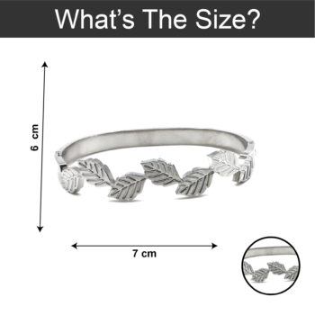 Birch Leaf Silver Bracelet