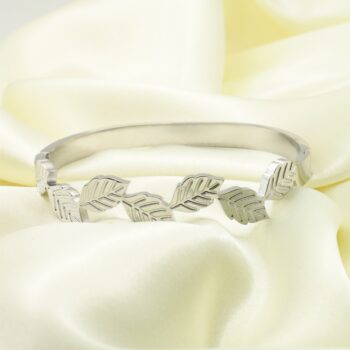 Birch Leaf Silver Bracelet