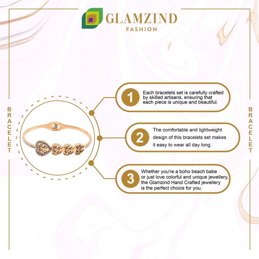 B-64-04a-1.jpg Heart Tree Featured Rose Gold Bracelet