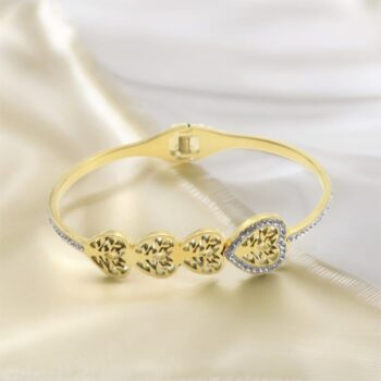 Tree Heart Golden Bracelet