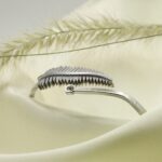 Palm Leaf Silver Handcuff