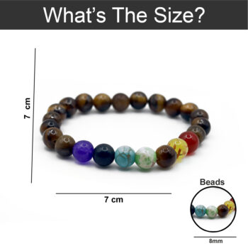 Natural Stone Bracelet in Wooden Brown Shade