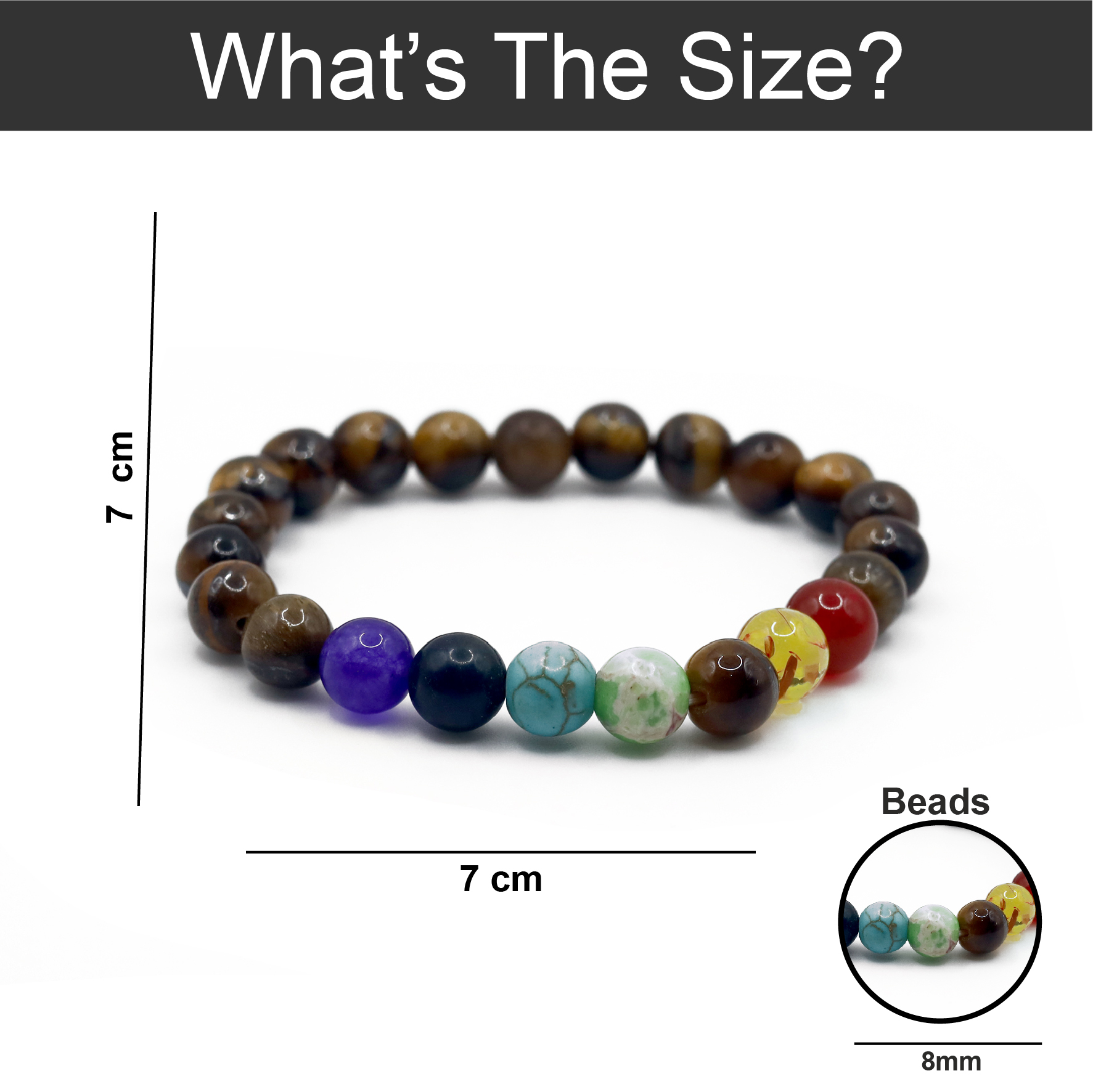 B-80-02-1.jpg Natural Stone Bracelet in Wooden Brown Shade