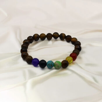 Natural Stone Bracelet in Wooden Brown Shade