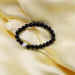 Black Tone Beads Bracelet with Howlite Bead