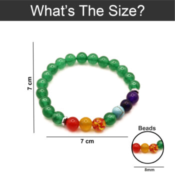 Natural Stone Bracelet in Jade Green Shade