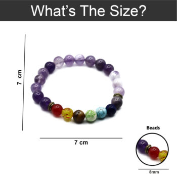 Bracelet in Multi Shade of Lavender Beads