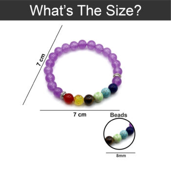 Natural Stone Bracelet in Lavender