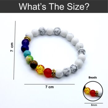 Chakra Beads Howlite Bracelet