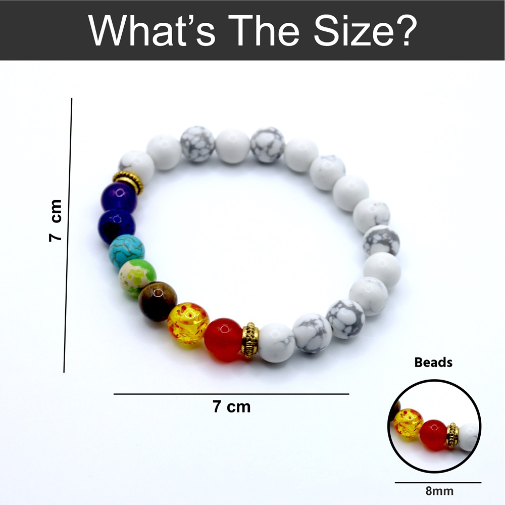 B-91-02a-1.jpg Chakra Beads Howlite Bracelet