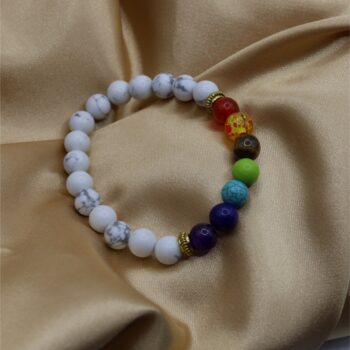 Chakra Beads Howlite Bracelet