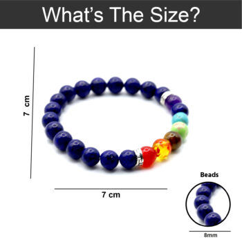 Natural Stone Bracelet in Dark Blue