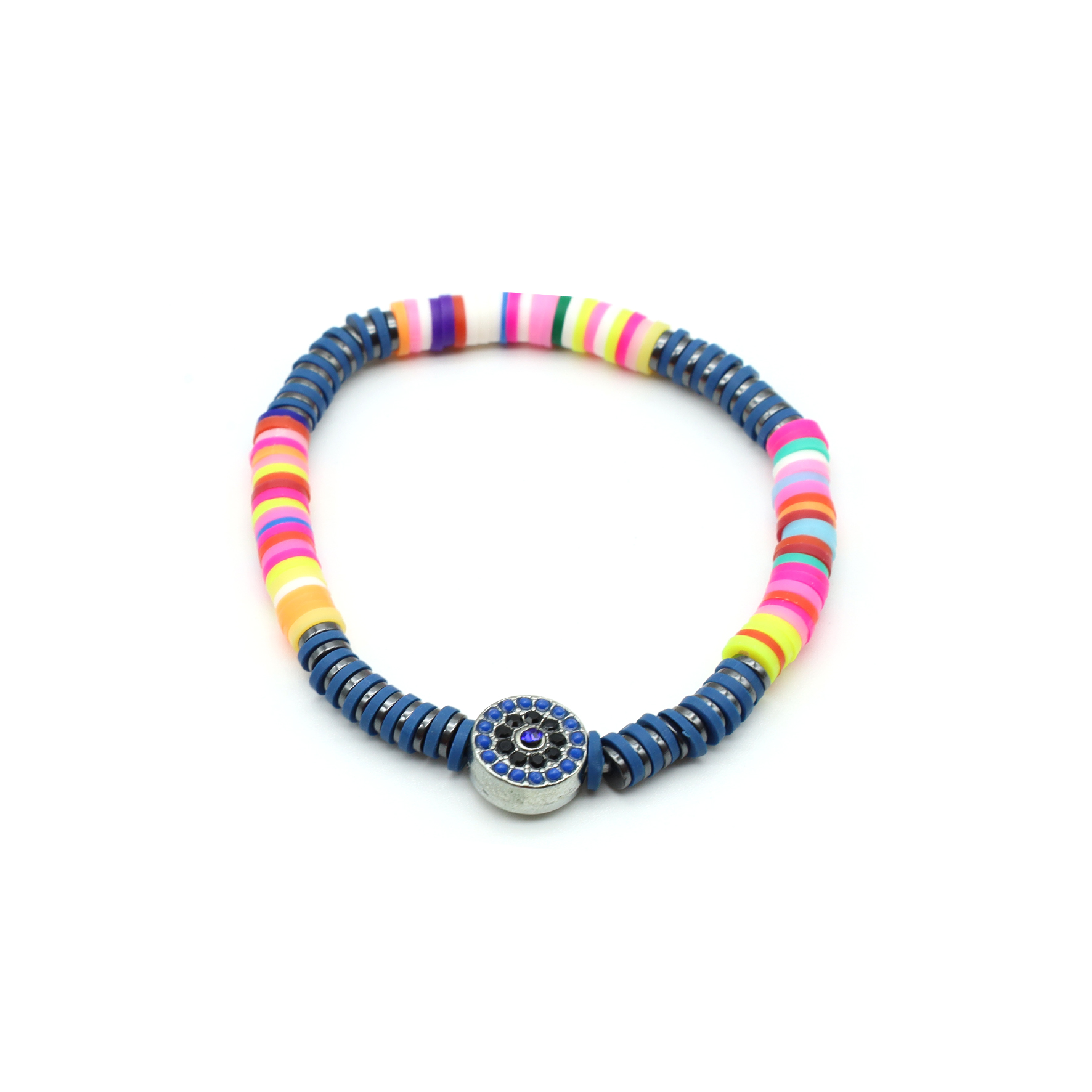 B-94-01-1.jpg Handcrafted Blue & Multi-Tone Bracelet