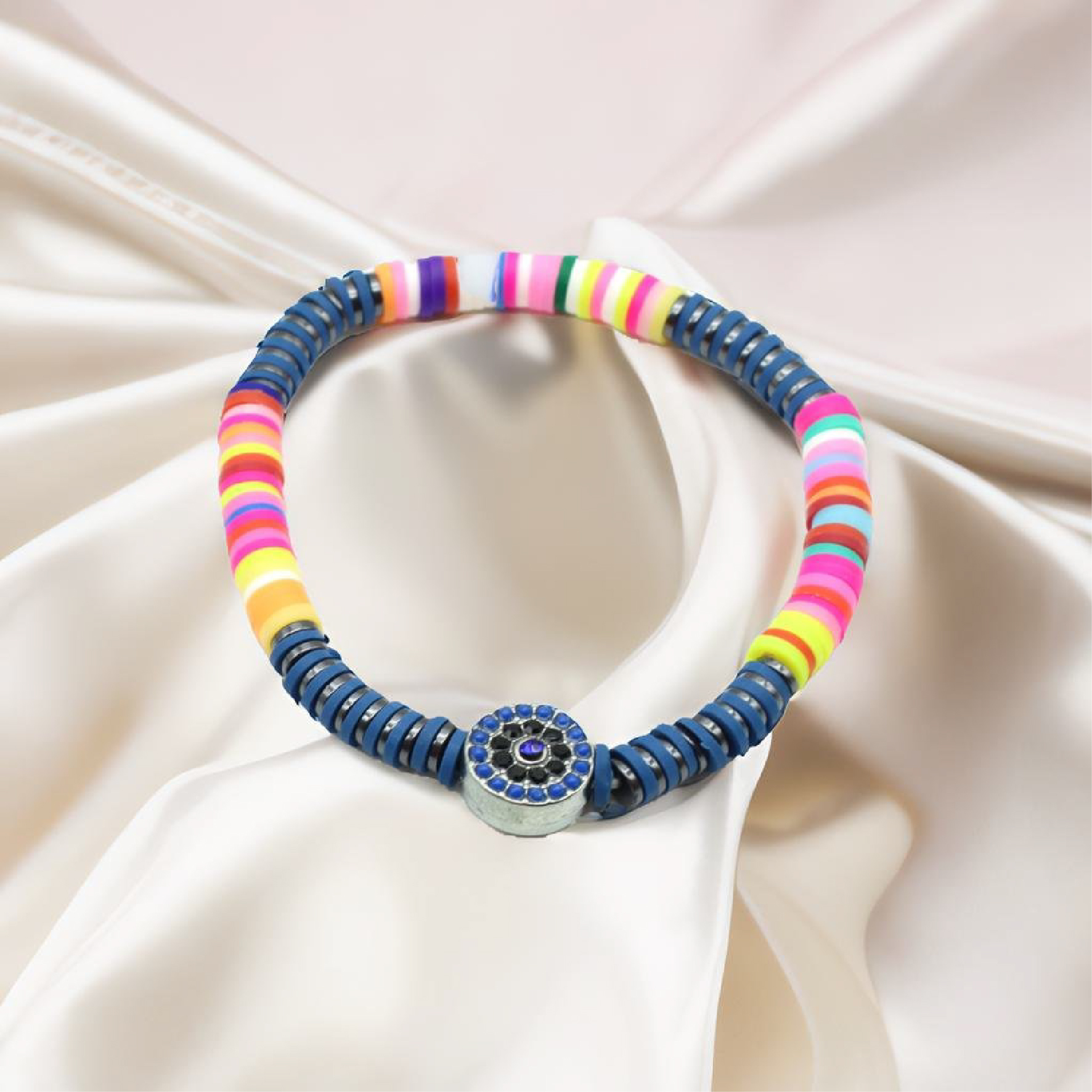 B-94-03-1.jpg Handcrafted Blue & Multi-Tone Bracelet