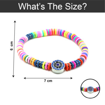 Multi-Tone Bracelet with Round Charm