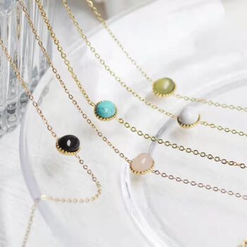 Delicate White Stone Bracelet