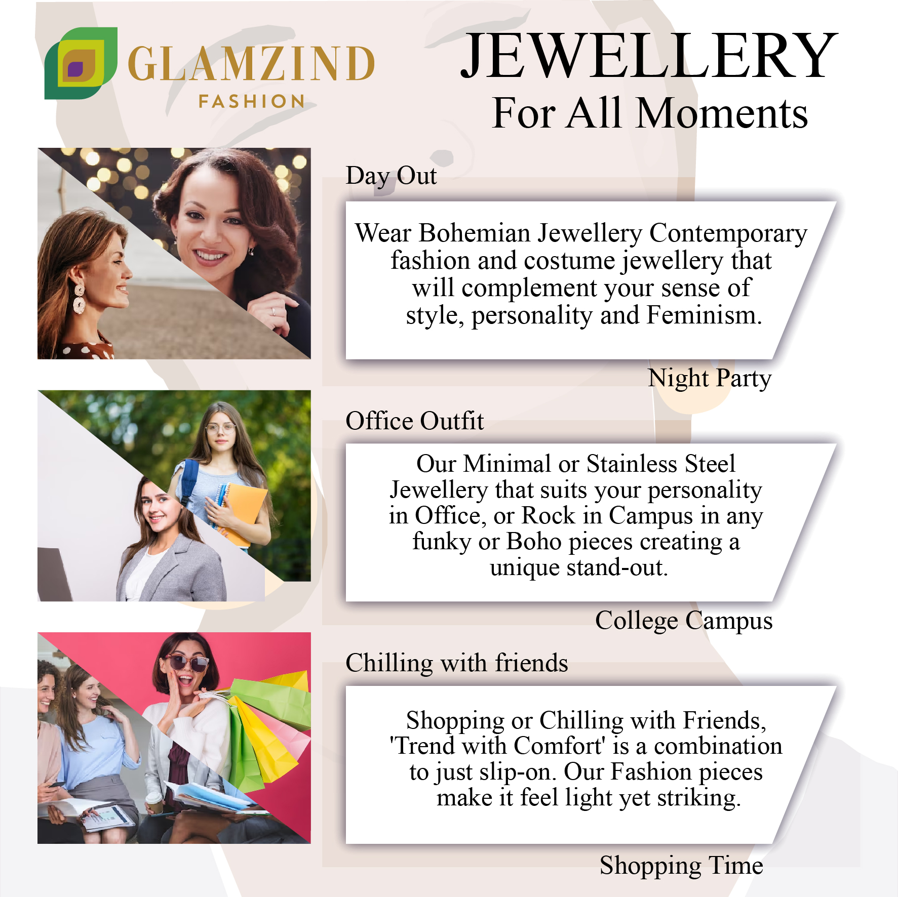 E-16-05 Peachy Pink Long Earrings